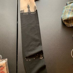 City scape Black tights size small.